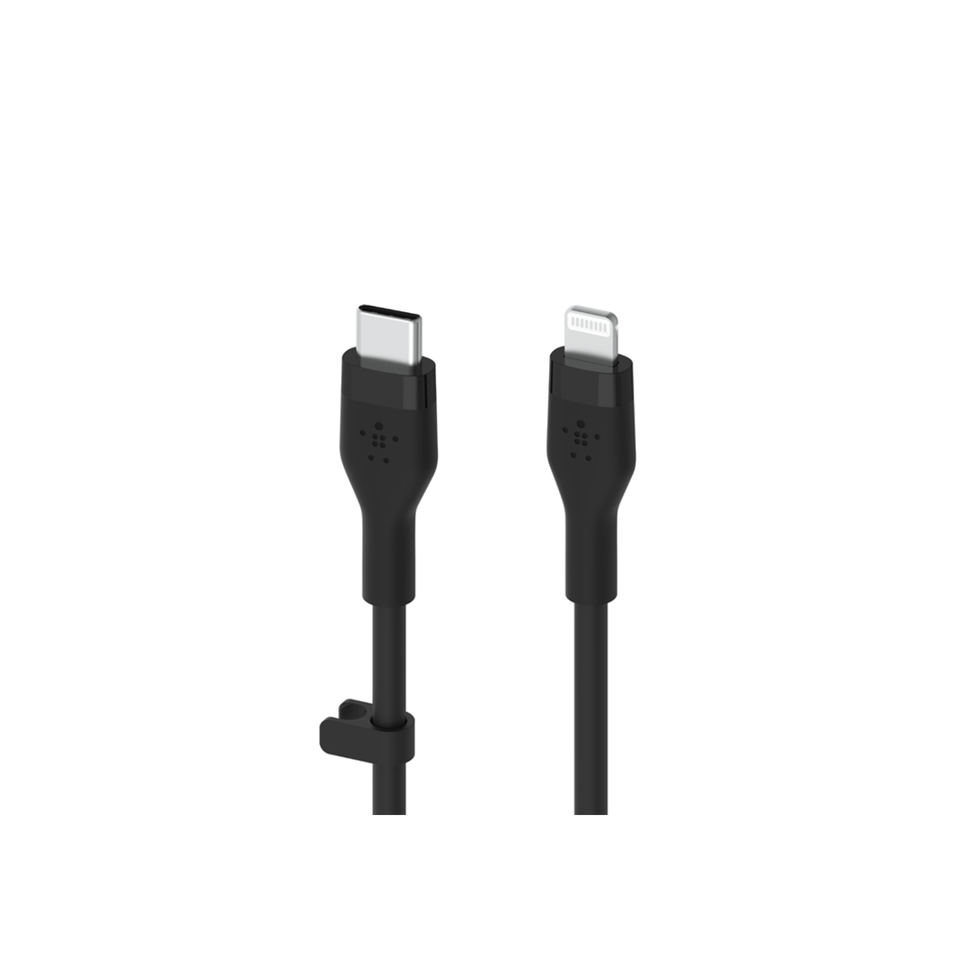 Belkin BoostCharge Flex USB-C Cable with Lightning Connector 1M - Black Belkin BoostCharge Flex USB-C Cable with Lightning Connector 1M - Black